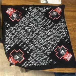 Black Graphic Bandana ozzy osbourne concert 1988